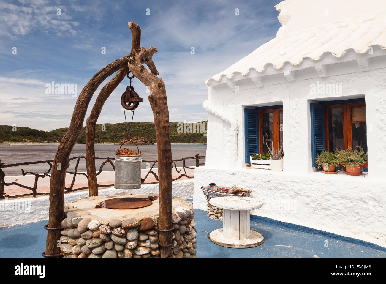 Na ja. Es Grau. Minorca. Balearen-Inseln. Spanien. Europa Stockfoto