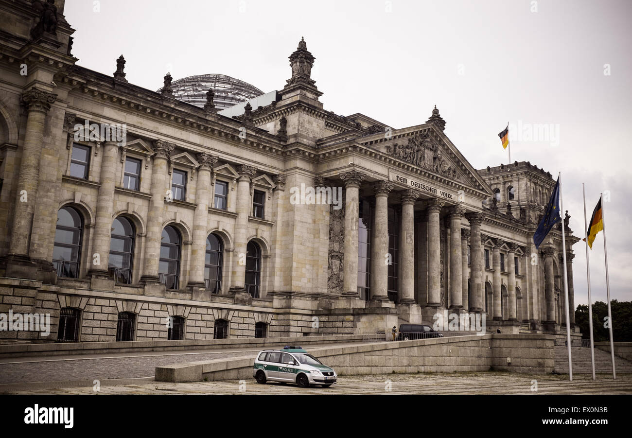 Parlament der Reichstag in Berlin Stockfoto