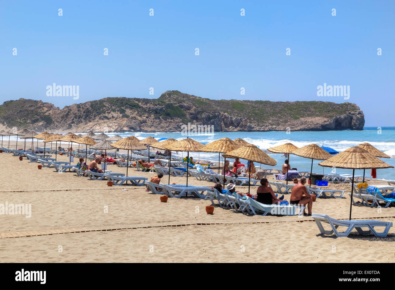 Patara-Strand, Lykien, Kalkan, Antalya, Türkei Stockfoto
