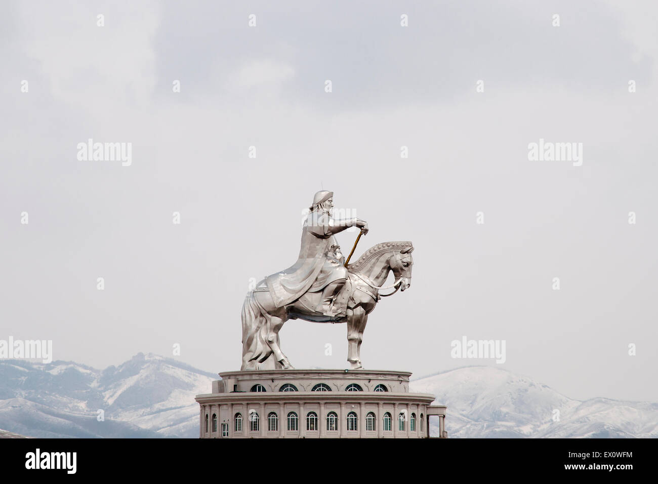 Dschingis Khan Statue - Mongolei Stockfoto