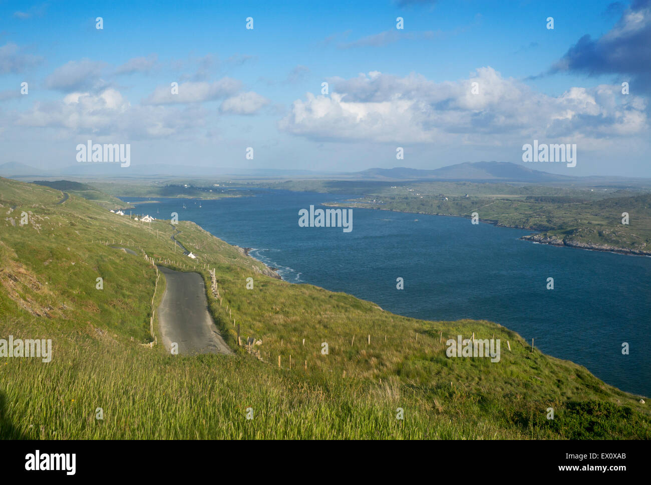 Sky Road in der Nähe von Clifden Connemara County Galway Irland Republik von Irland Stockfoto