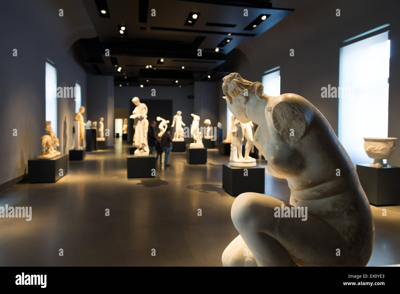 Statuen im Römischen Nationalmuseum Stockfoto
