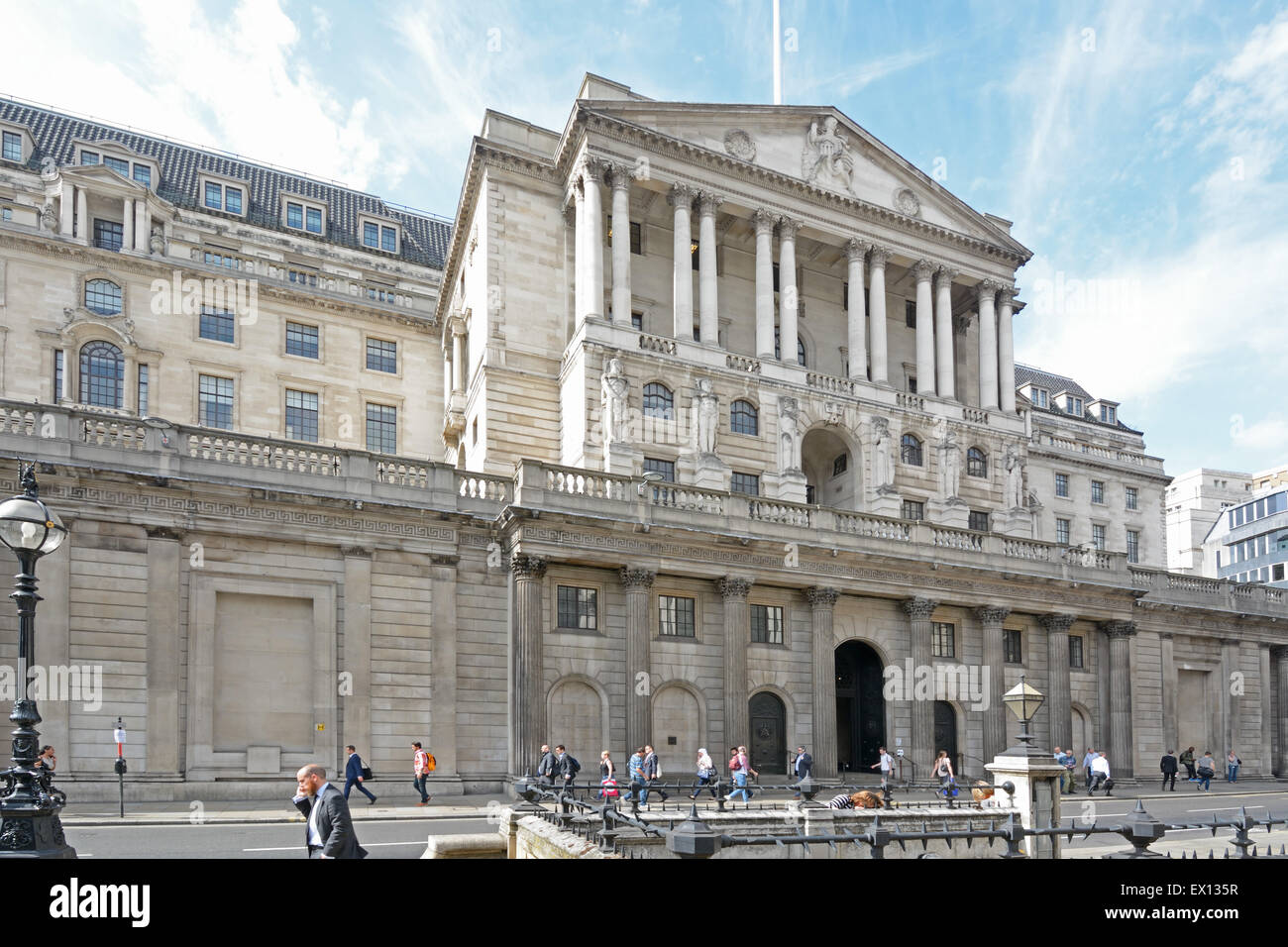 Die Bank of England, City of London. England, Stockfoto