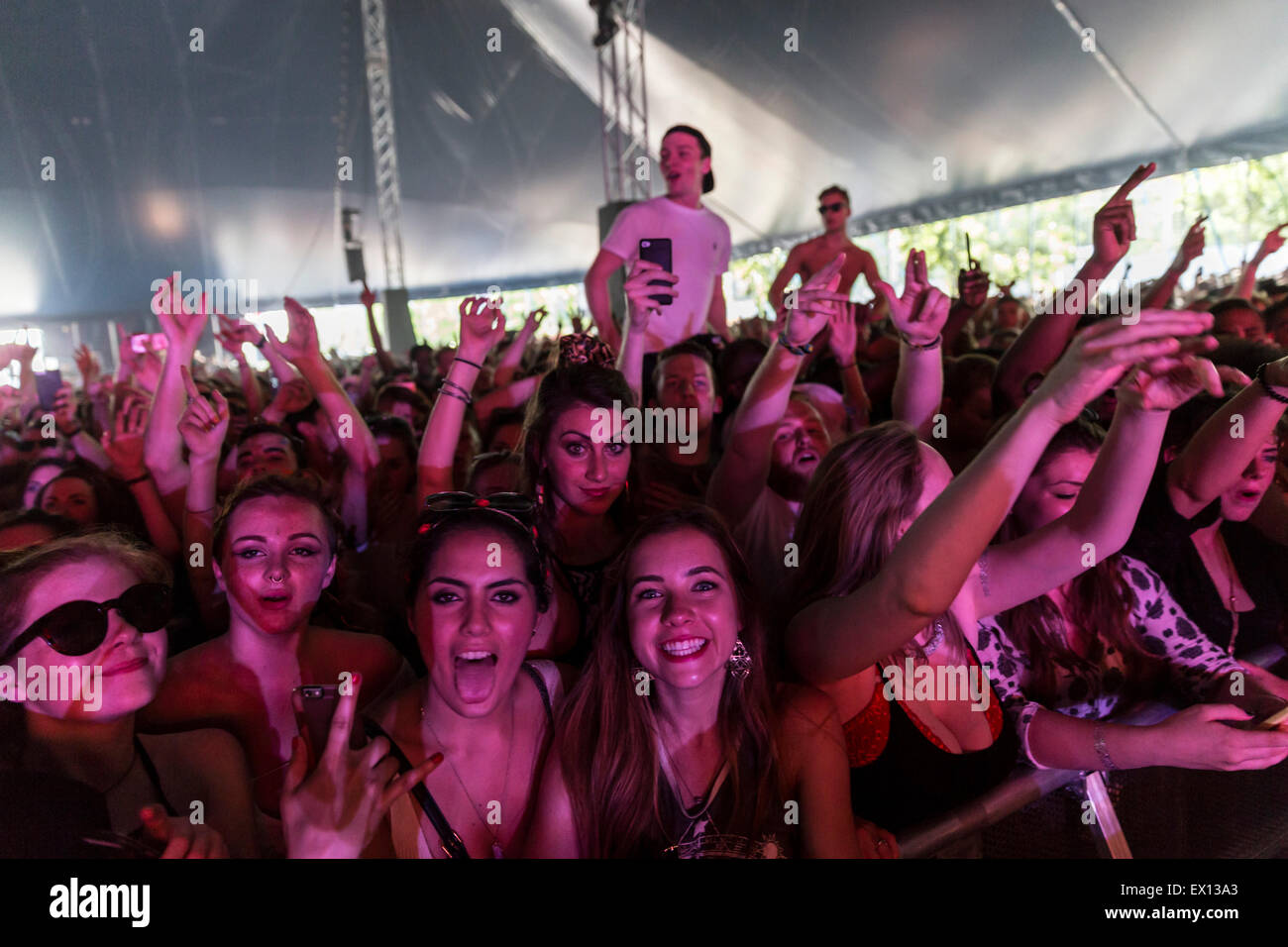 London, UK, 3. Juli 2015. Duke Dumont, neuen Look Wireless Festival, Finsbury Park Credit: Robert Stainforth/Alamy Live-Nachrichten Stockfoto