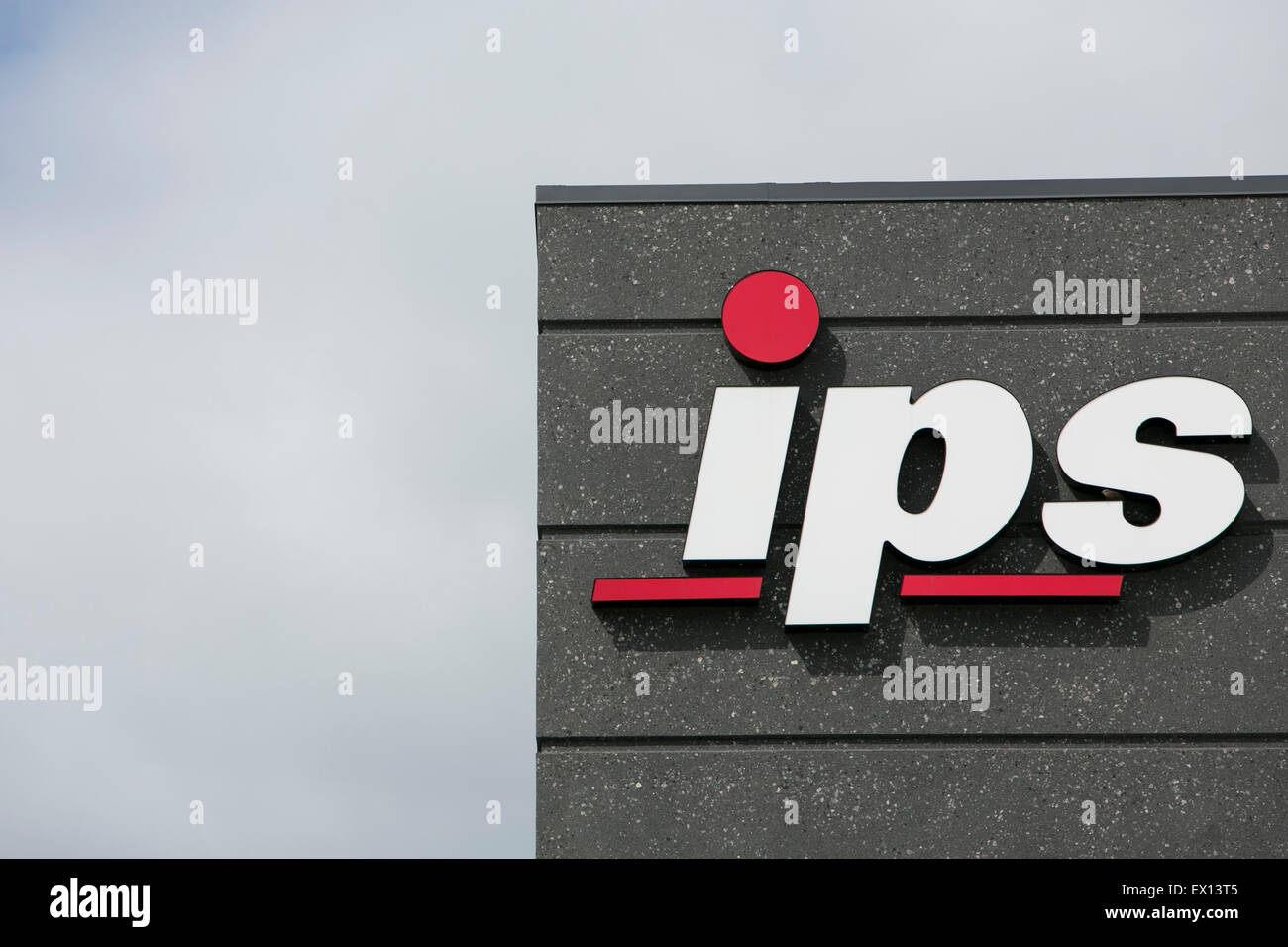 Ein Logo Zeichen außerhalb einer Einrichtung besetzt durch integrierte Projekt Services (IPS) in Blue Bell, Pennsylvania. Stockfoto