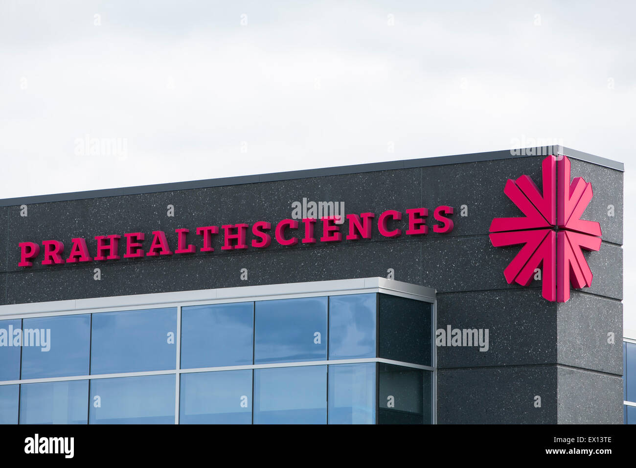 Ein Logo Zeichen außerhalb einer Einrichtung von PRA Health Sciences in Blue Bell, Pennsylvania besetzt. Stockfoto