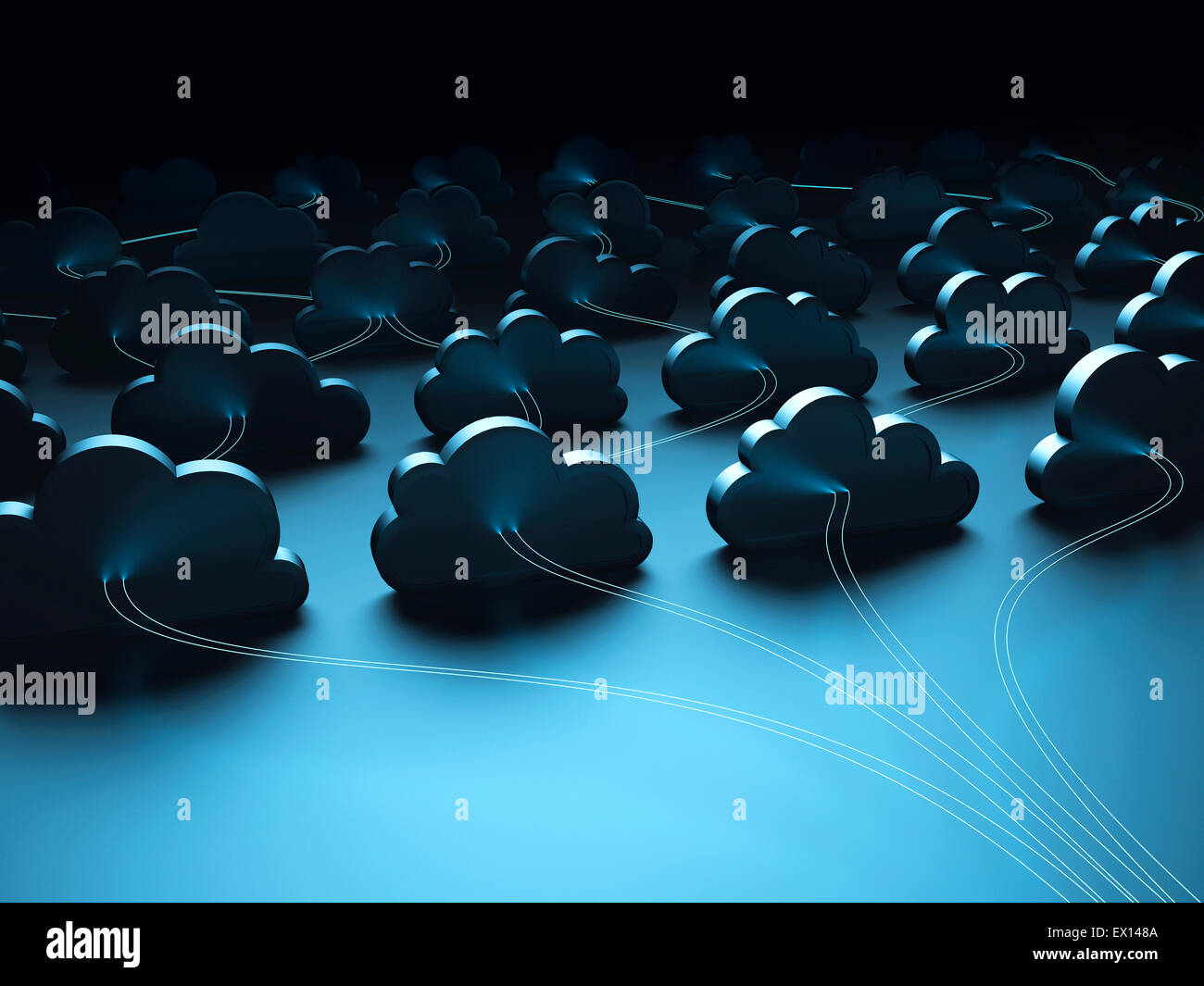 Cloud computing, konzeptuellen Kunstwerk. Stockfoto