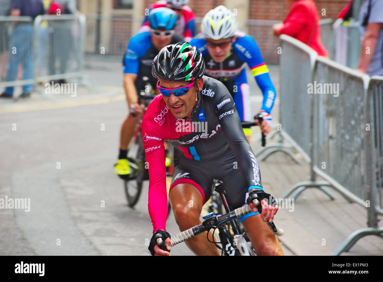 Zyklus-Straßenrennen. Bristol-Grand-Prix-Zyklus Rennen Männer Elite, UK Stockfoto