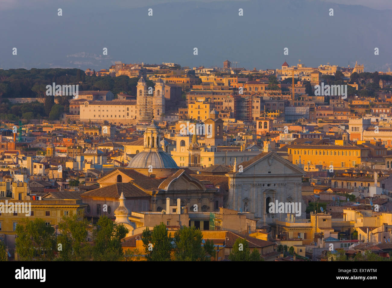 Überblick über das historische Zentrum von Rom, Italien Stockfoto