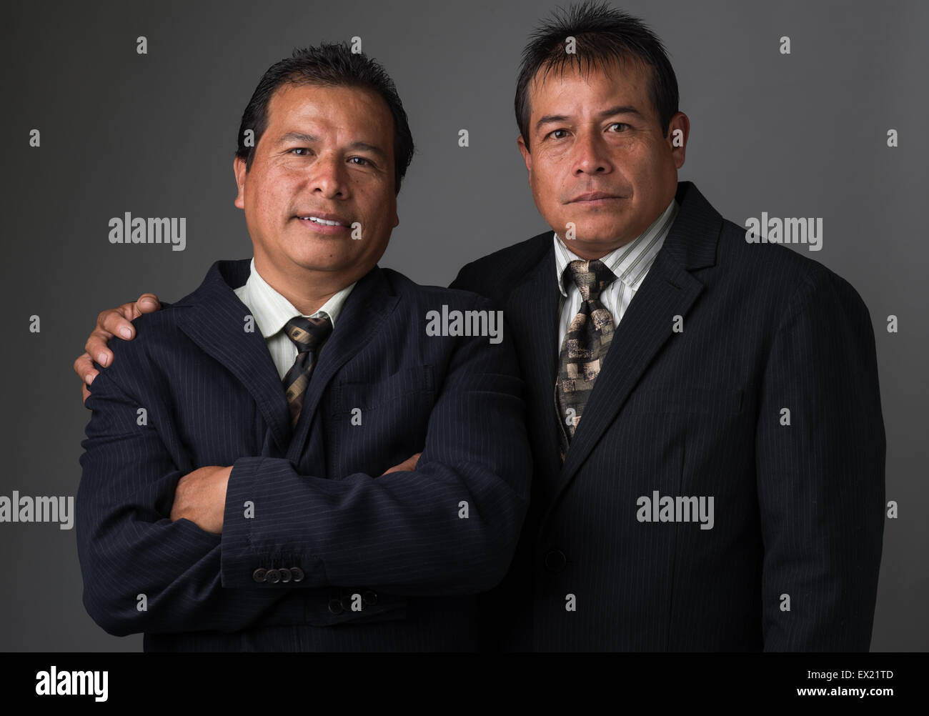 Hispanische Geschäftsleute, Lächeln, Porträt Stockfoto