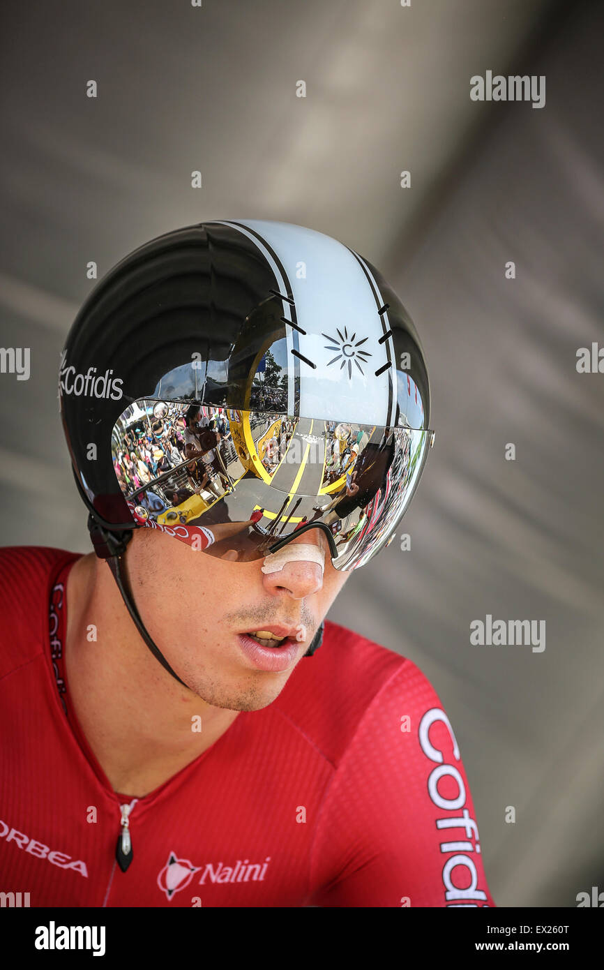 Utrecht, Niederlande. 4. Juli 2015. Tour de France Time Trial Phase, CHRISTOPHE LAPORTE, Team Cofidis Credit: Jan de Wild/Alamy Live News Stockfoto