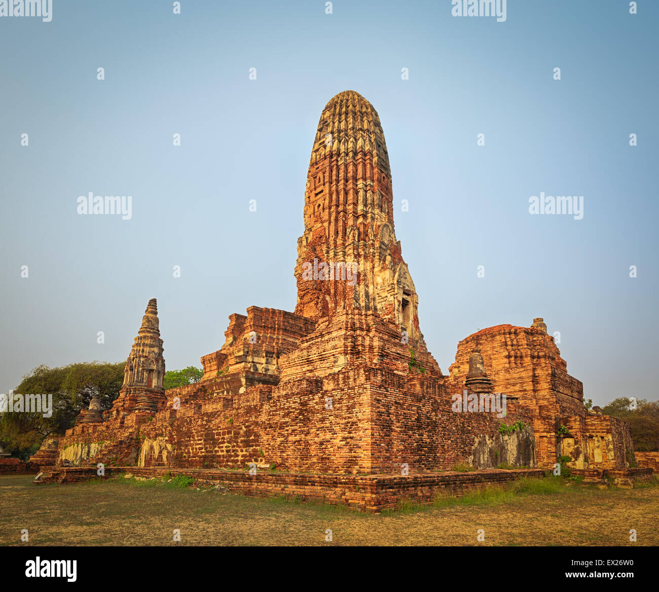 Wat Phra Ram. Geschichtspark Ayutthaya. Stockfoto