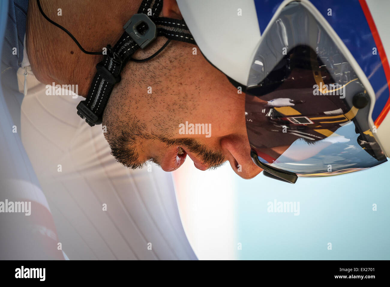 Utrecht, Niederlande. 4. Juli 2015. Tour de France Time Trial Phase, STEVE MORABITO, Team FDJ Credit: Jan de Wild/Alamy Live News Stockfoto