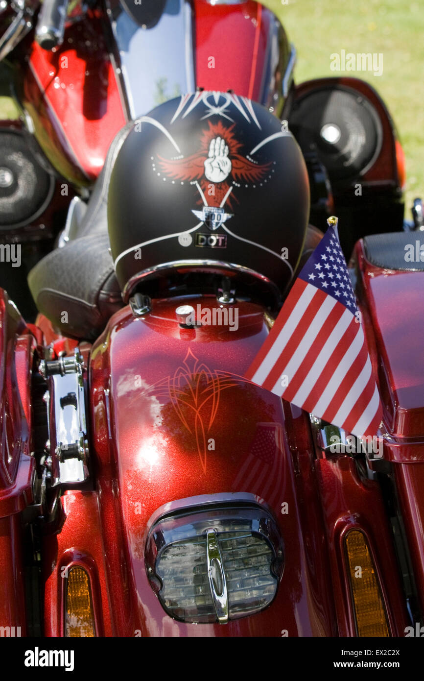 Harley Davidson Motorrad abstrakt Stockfoto