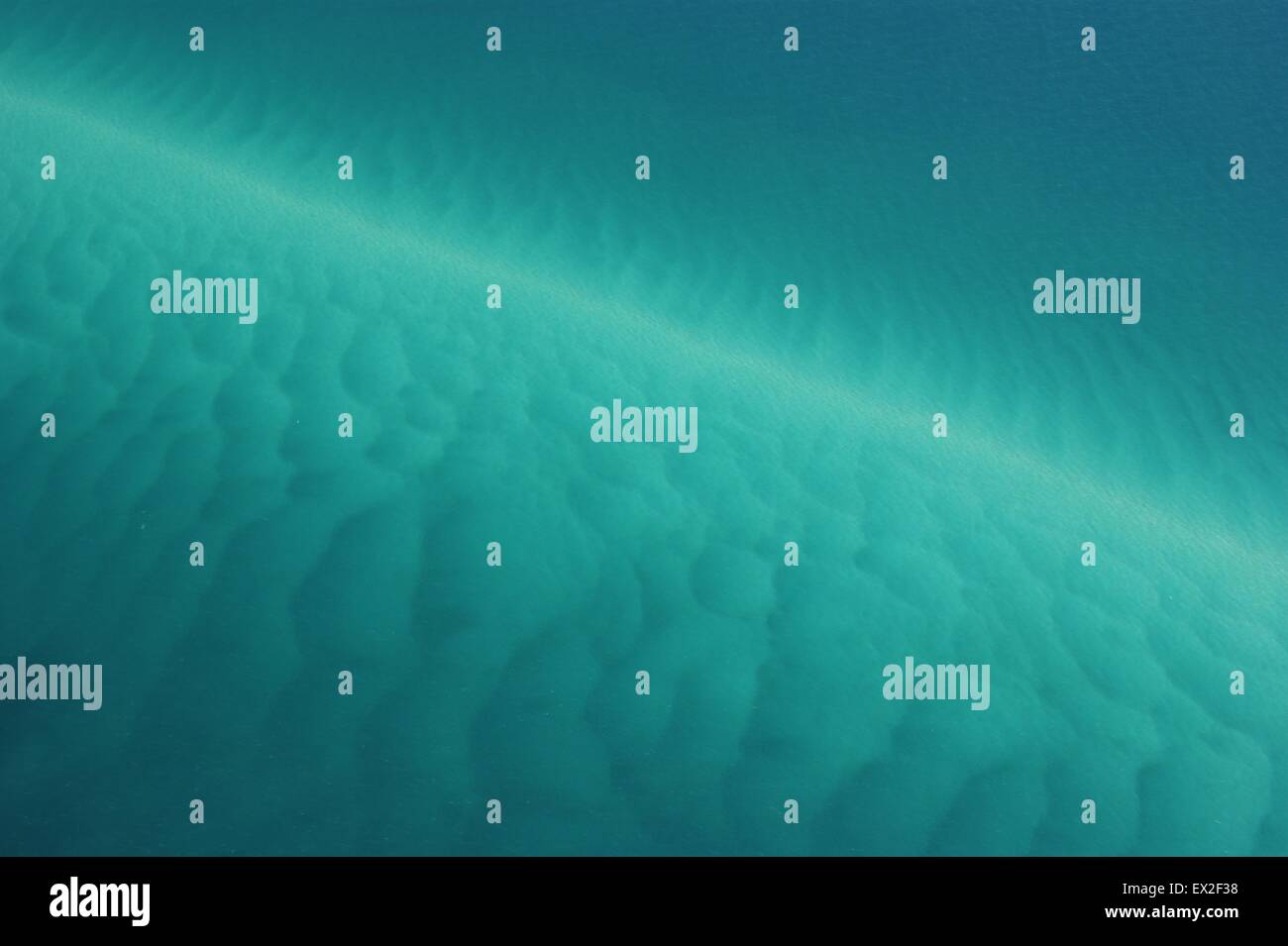 Türkis Meer und weißem sand Stockfoto