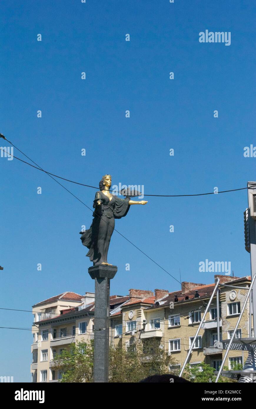 Statue der Heiligen Sofia in Sofia Bulgaria Stockfoto