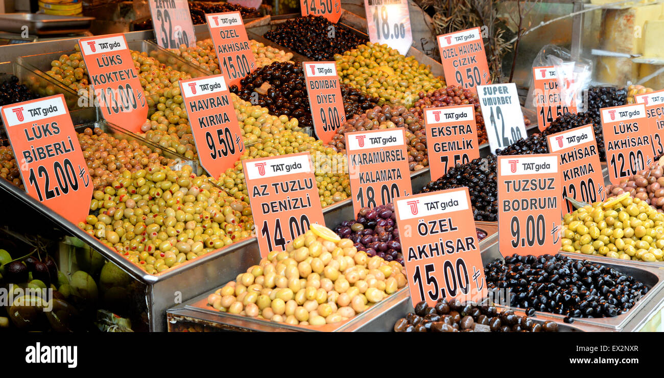 Kadiköy Markt, Istanbul, Türkei Stockfoto