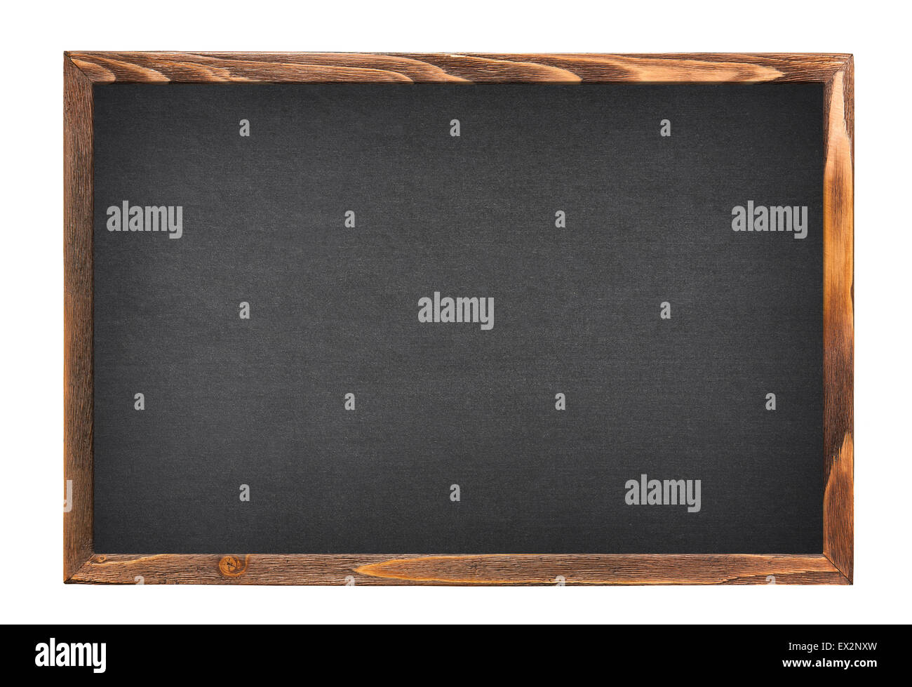 Blackboard isoliert auf weißem Hintergrund Stockfoto