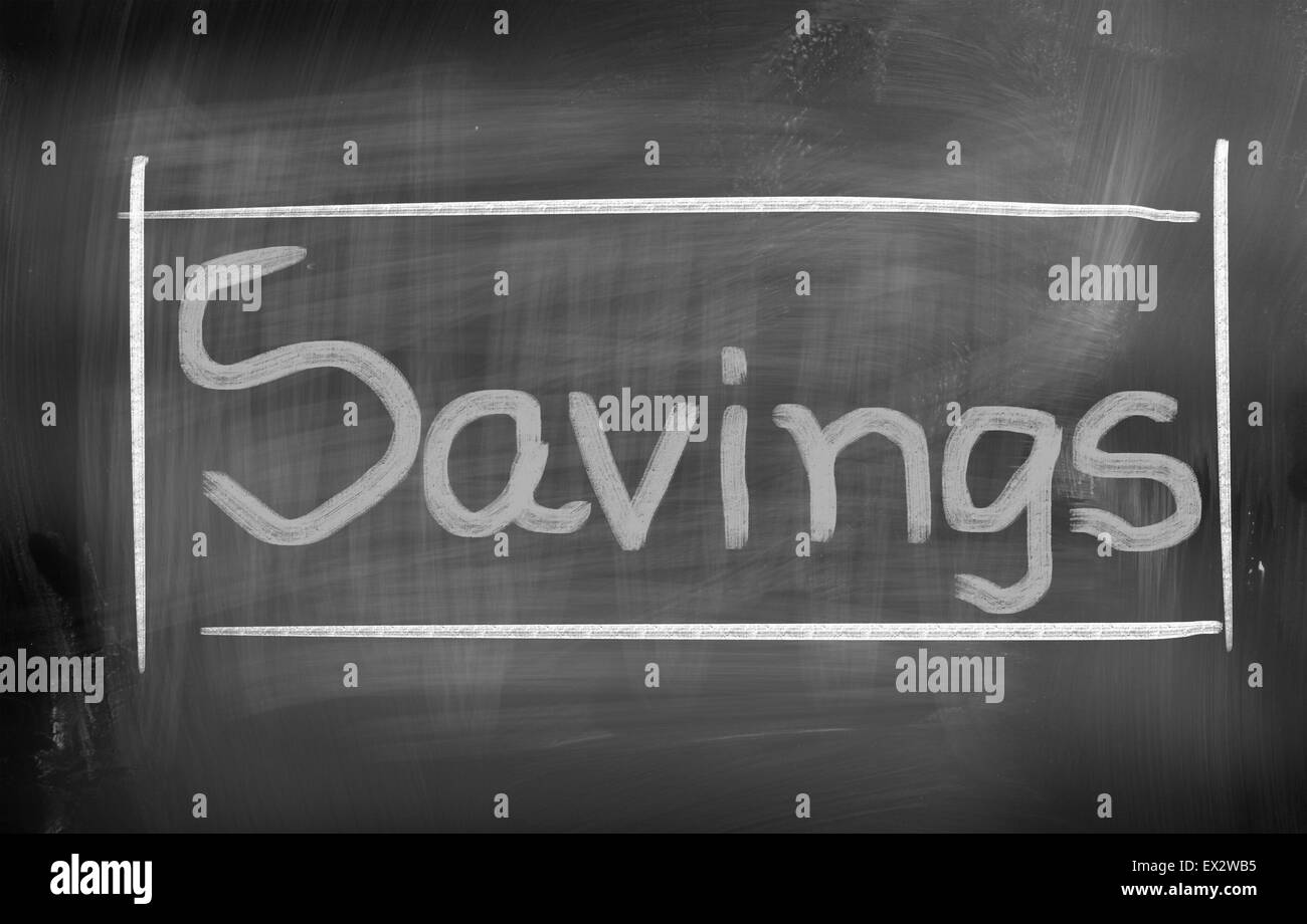 Einsparungen-Konzept Stockfoto