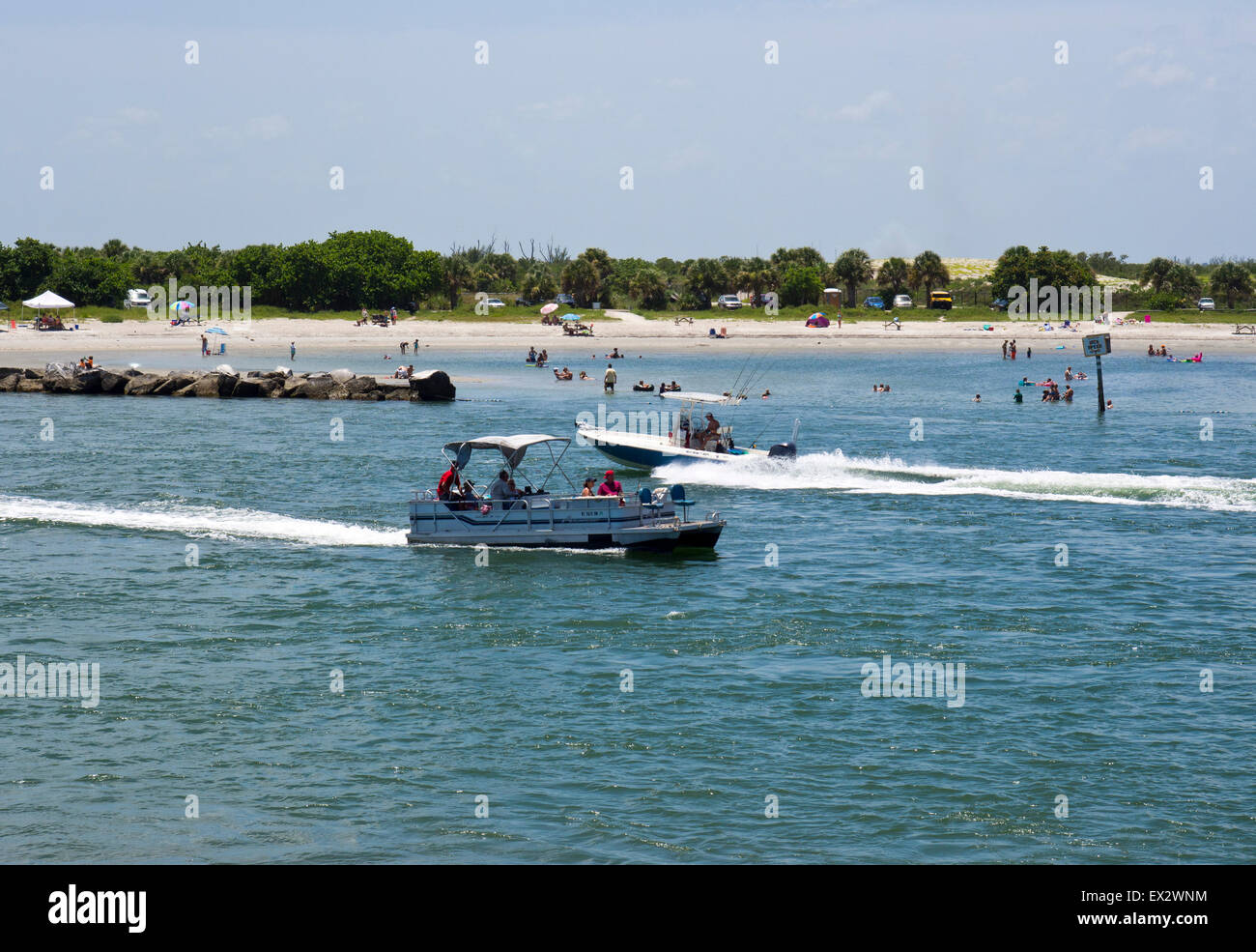 Sebastian Inlet State Park in Florida - Brevard und Indian River County Stockfoto