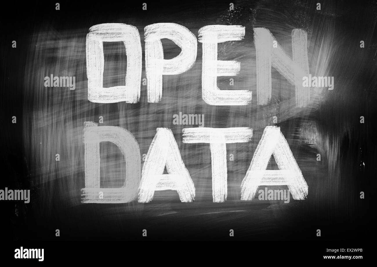 Open-Data-Konzept Stockfoto