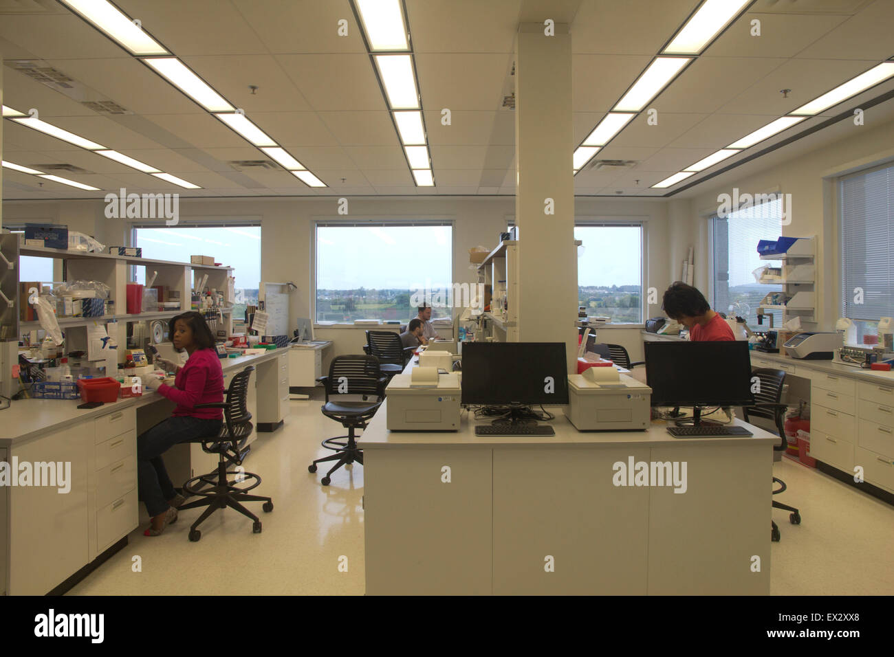 Wissenschaftler forschen bahnbrechende genomische in Weltklasse-Labors am HudsonAlpha Institut für Biotechnologie in Huntsville Stockfoto