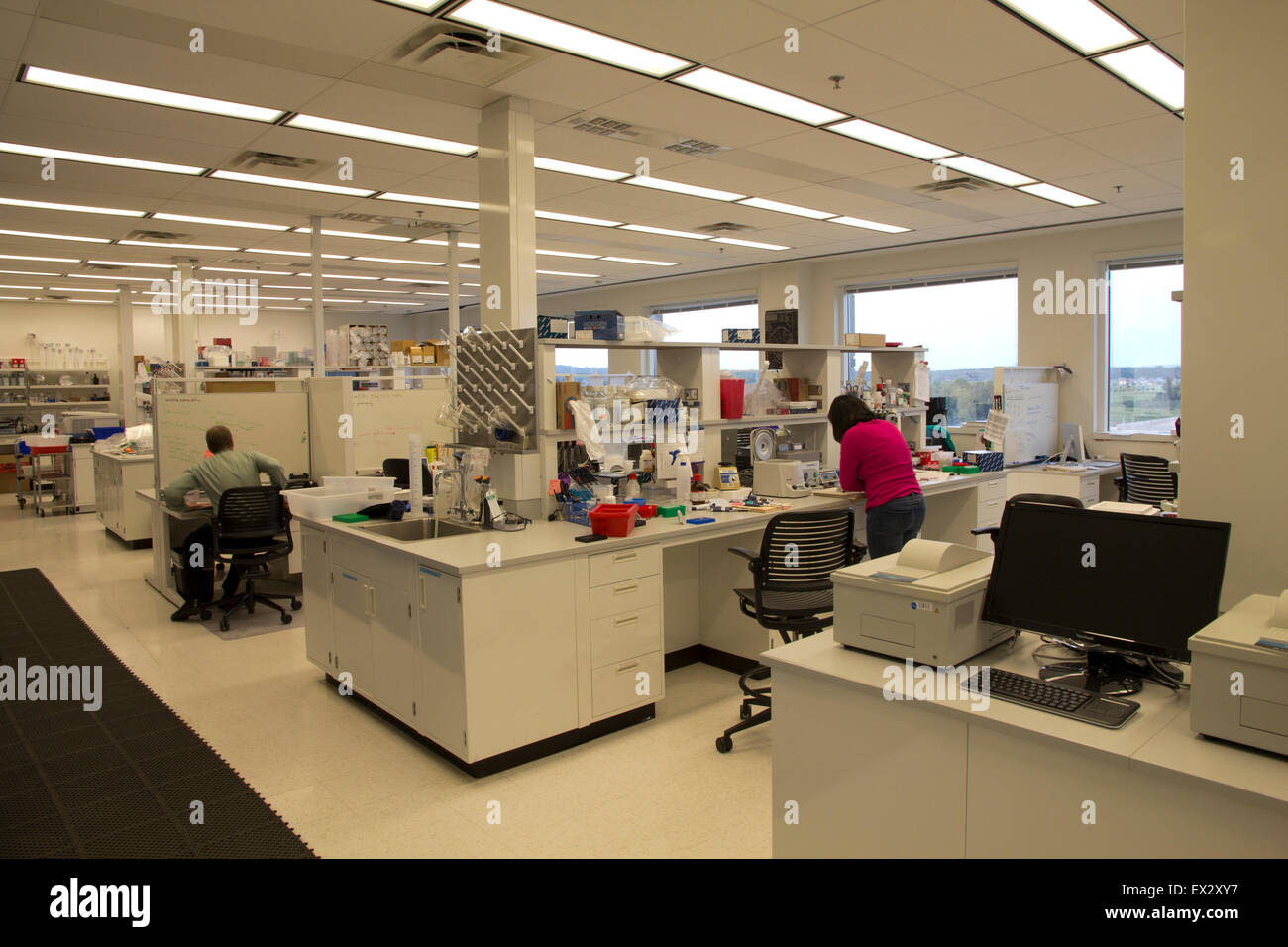 Wissenschaftler forschen bahnbrechende genomische in Weltklasse-Labors am HudsonAlpha Institut für Biotechnologie in Huntsville Stockfoto