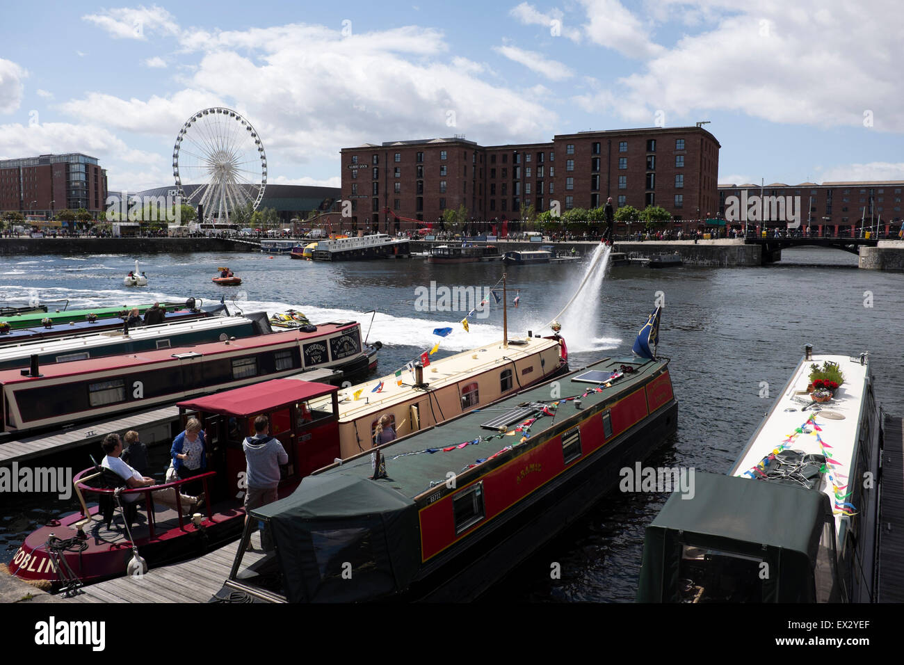 Flyboard Fly Board Hover Jet Jetski Liverpool Stockfoto