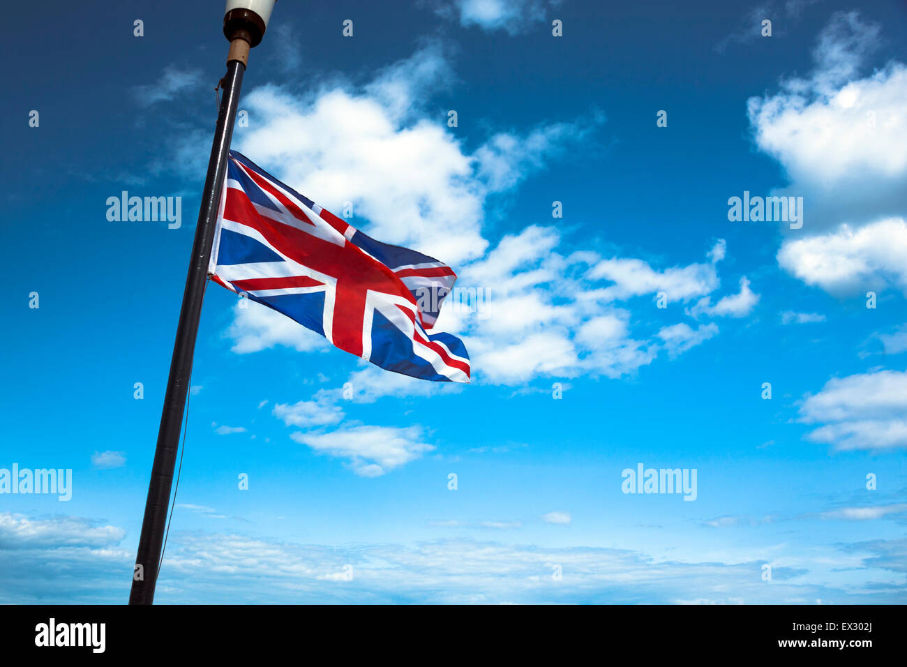 Union Jack-Flagge Stockfoto