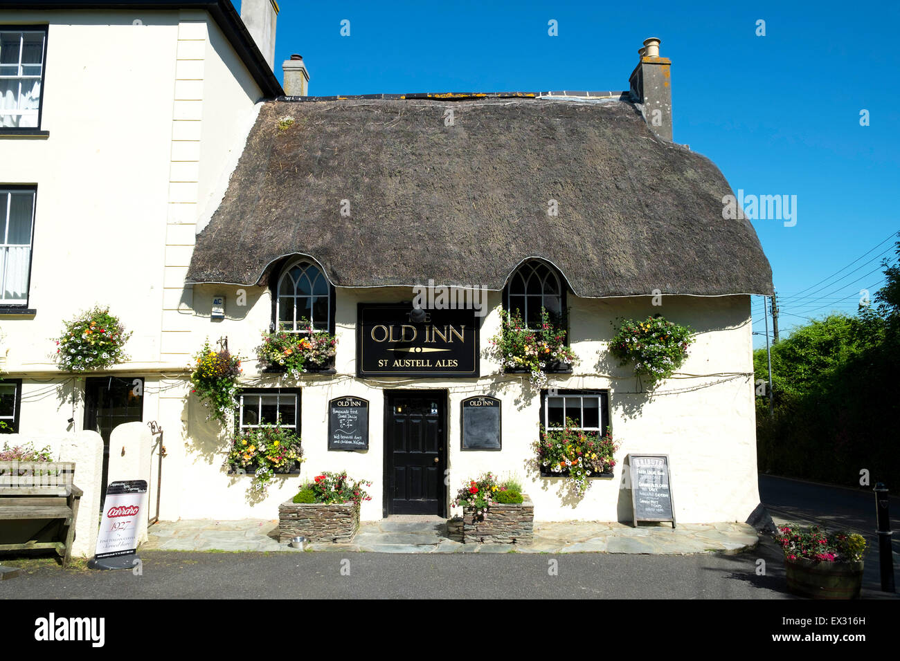 Old Inn, Pfosten, Cornwall, England, UK Stockfoto