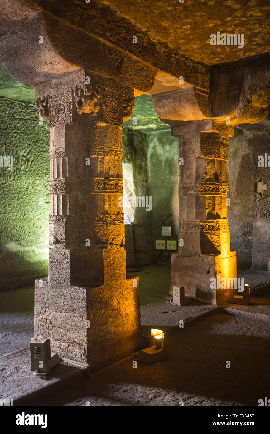 Vergessene unterirdischen Tempel Stockfoto