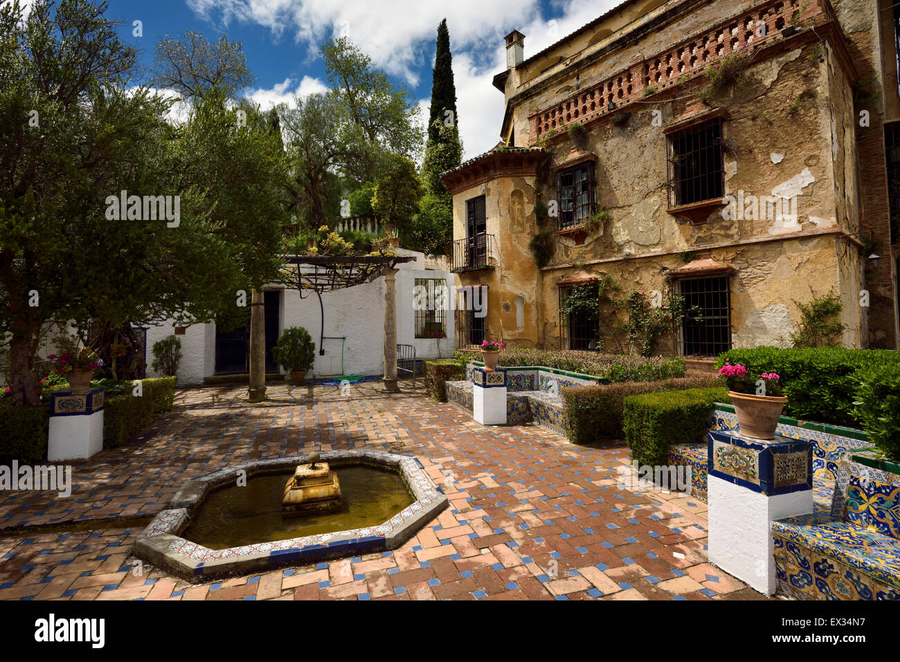 Casa del Rey Moro oder maurischen Könige Haus in Ronda Andalusia bröckelt Stockfoto
