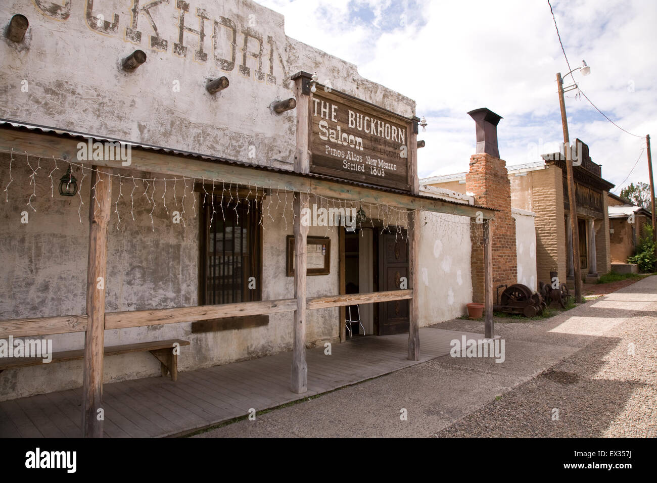 Der Buckhorn Saloon in Pinos Altos verfügt über, was einige Einheimische sagen, das beste Restaurant in Silver City Bereich Pinos Altos, NM Stockfoto Der Buckhorn Saloon in Pinos Altos verfügt über, was einige Einheimische sagen, das beste Restaurant in Silver City Bereich Pinos Altos, NM Stockfoto