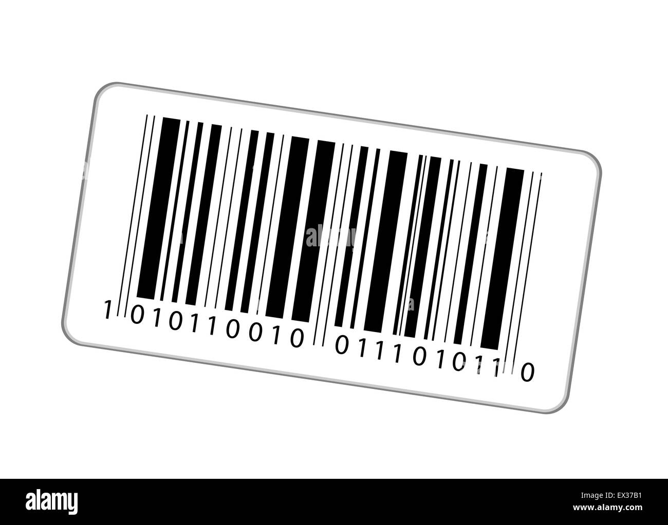 Aufkleber mit Barcode Stock Vektor