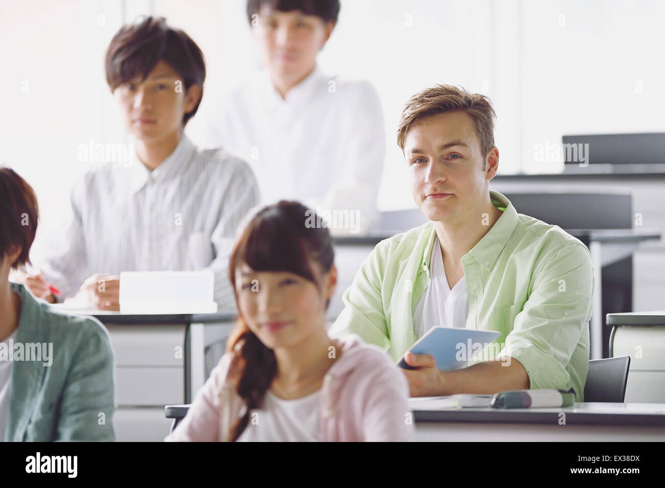 Studenten im Klassenzimmer Stockfoto