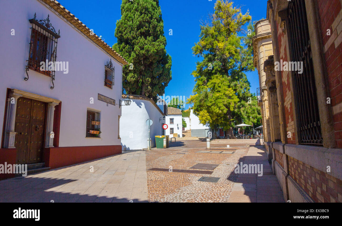 Typische schöne saubere Stadtstraßen Cordoba, Spanien Stockfoto