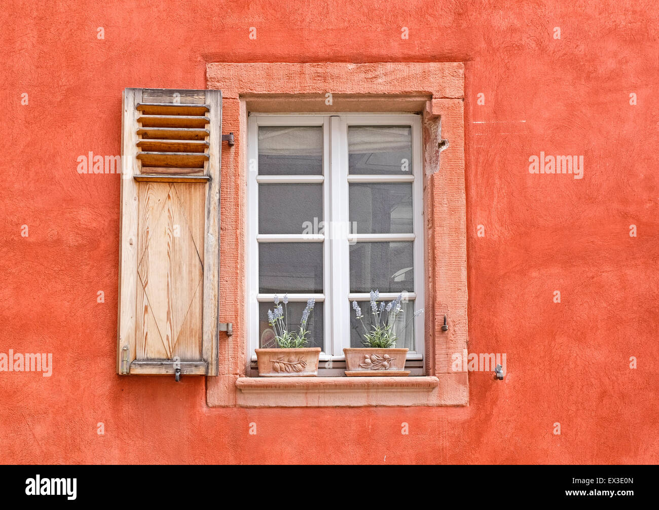 Fenster mit Fensterläden, Altstadt, Ladenburg, Baden