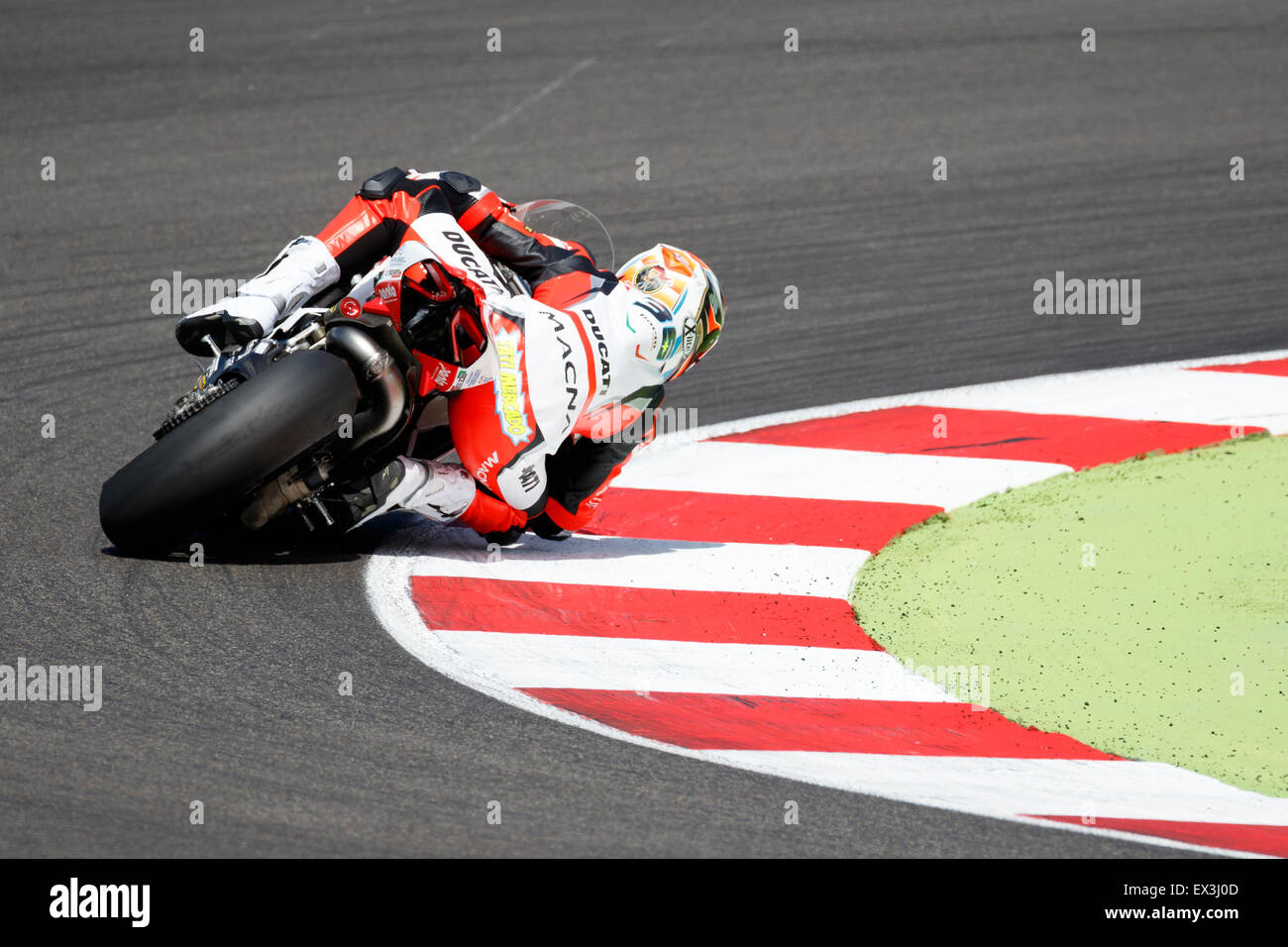 Misano Adriatico, Italien - 21. Juni 2015: Ducati Panigale R BARNI Racing Team, angetrieben von MERCADO Leandro Stockfoto