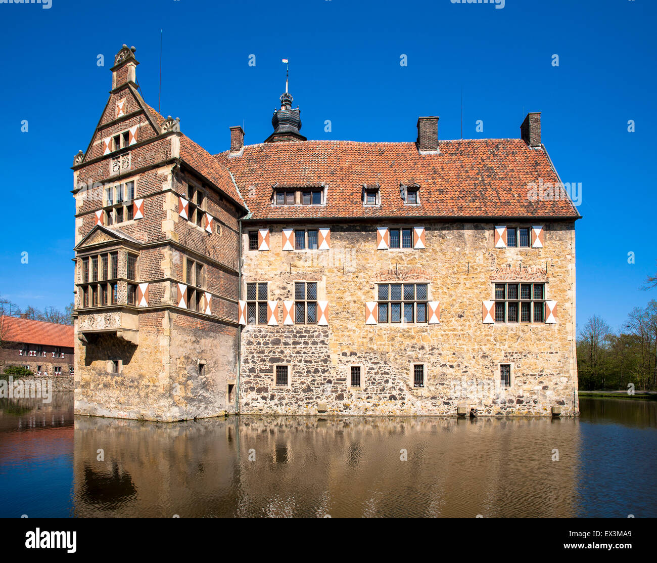 DEU, Deutschland, Nordrhein-Westfalen, Münsterland Region, sogar Burg Vischering in Luedinghausen.  DEU, Deutschland, Nordrhe Stockfoto