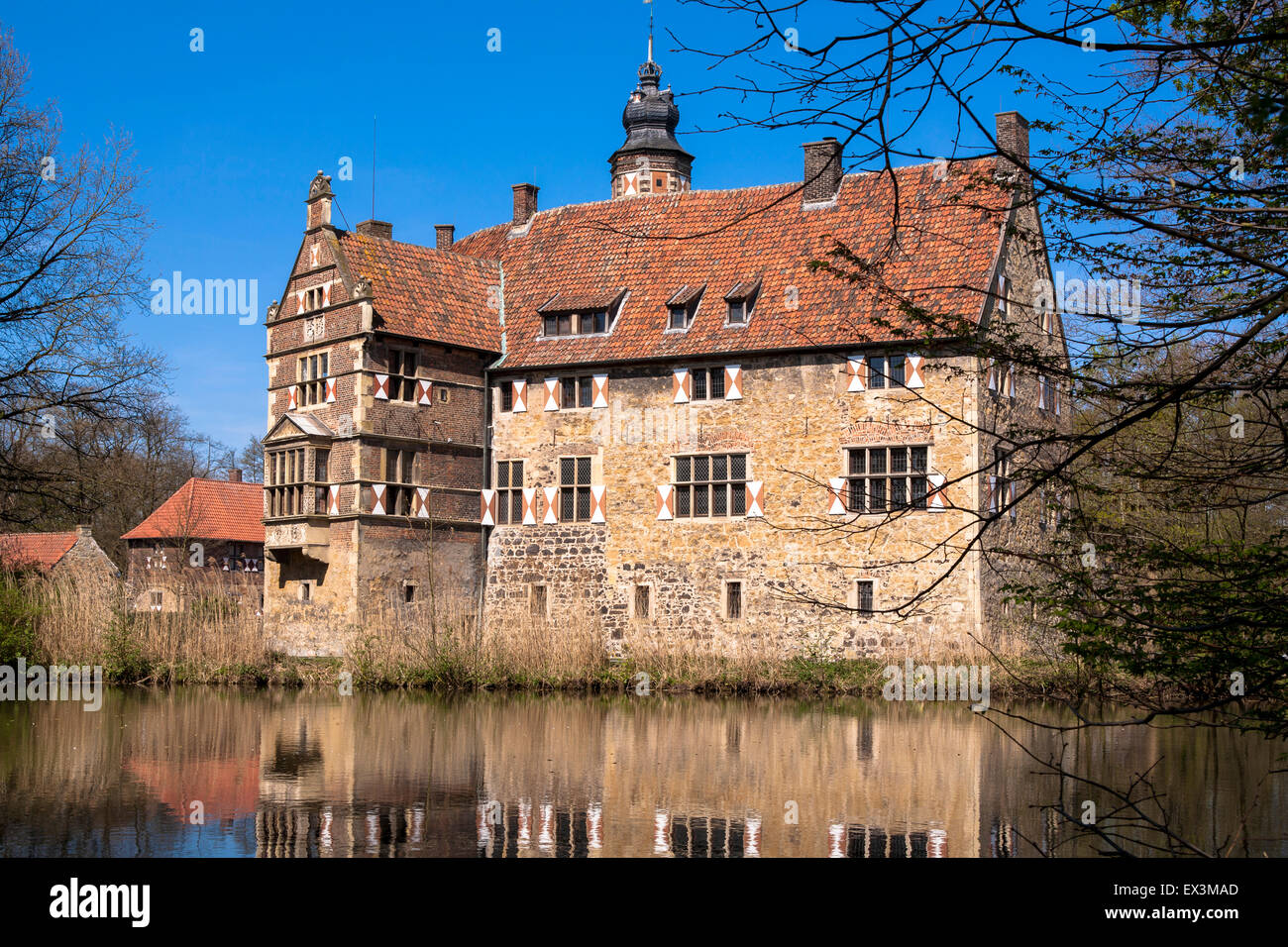 DEU, Deutschland, Nordrhein-Westfalen, Münsterland Region, sogar Burg Vischering in Luedinghausen.  DEU, Deutschland, Nordrhe Stockfoto