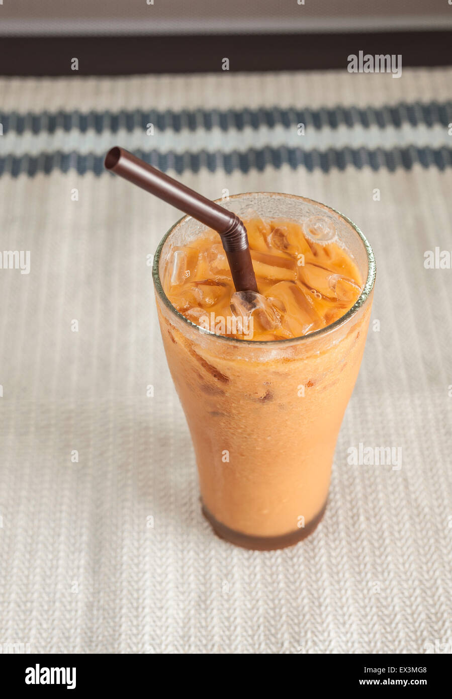 Eis-Milch-Tee, berühmte Getränk, süßes Getränk Stockfoto