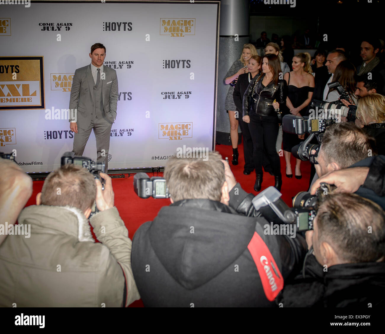 Sydney, Australien - 6. Juli 2015: Channing Tatum auf dem roten Teppich bei der "Magic Mike XXL" australische Premiere am 6. Juli 2015 in Sydney, Australien.  Bildnachweis: MediaServicesAP/Alamy Live-Nachrichten Stockfoto