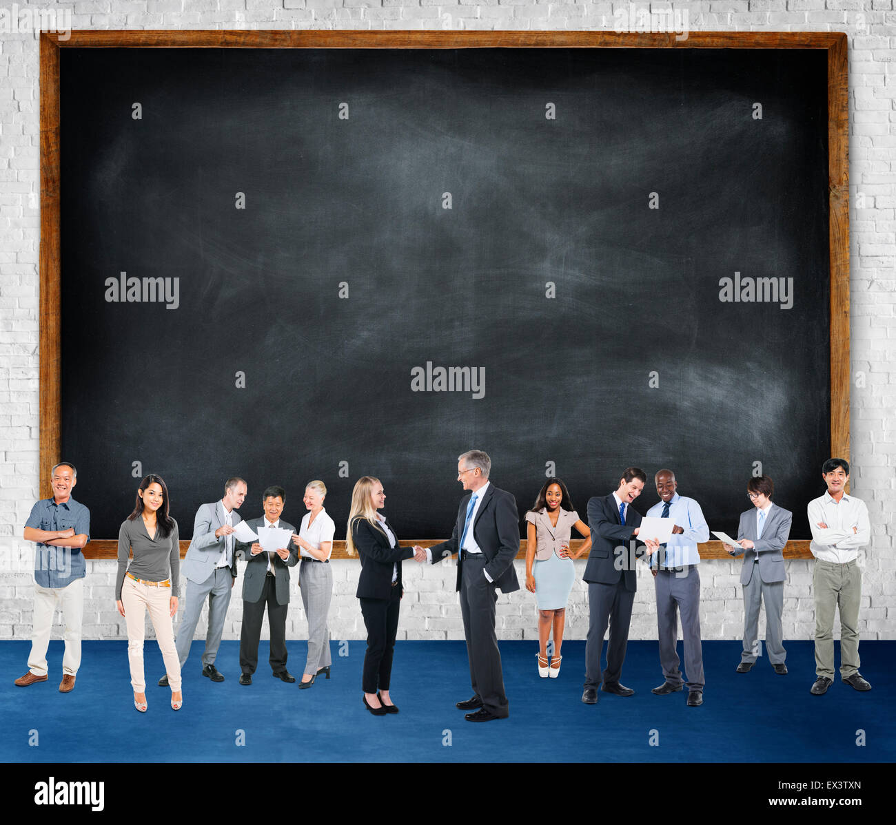 Geschäft Leute Handschlag begrüßt Vereinbarung Unternehmenskonzept Stockfoto