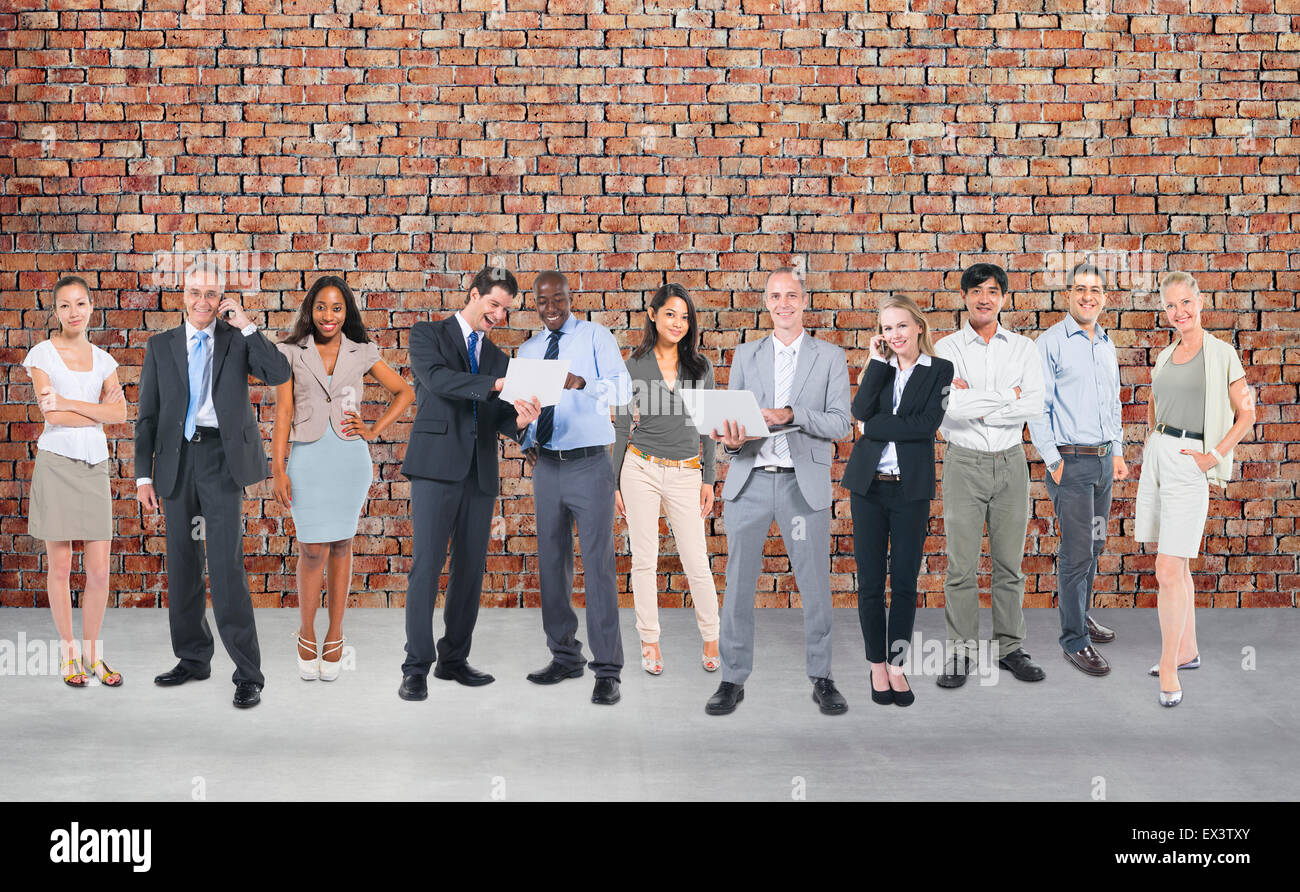 Corporate Business Team Kommunikationskonzept Verbindung Stockfoto