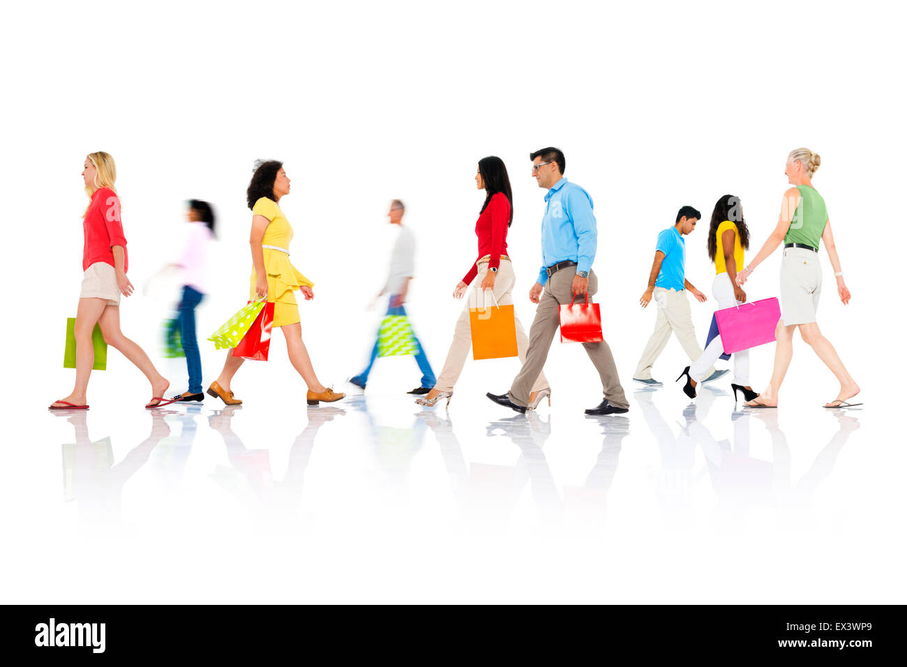 Einkauf Einzelhandel Kunde Verbraucher Verkauf Einkaufskonzept Stockfoto