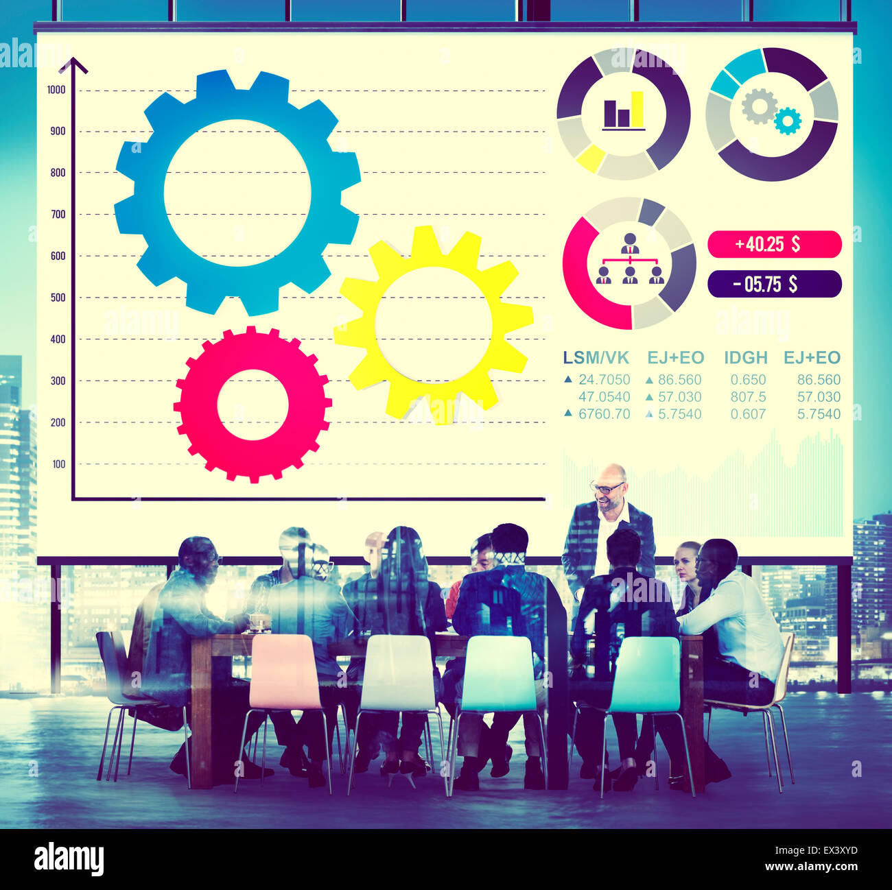 Teamarbeit Collaboration Strategie Business Marketing-Konzept Stockfoto