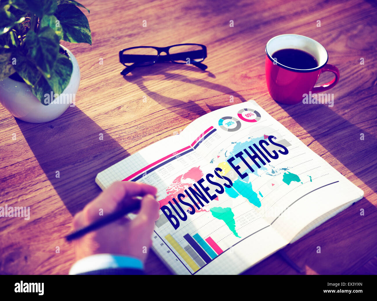 Business Ethics moralische Verantwortung Geschäftskonzept Stockfoto