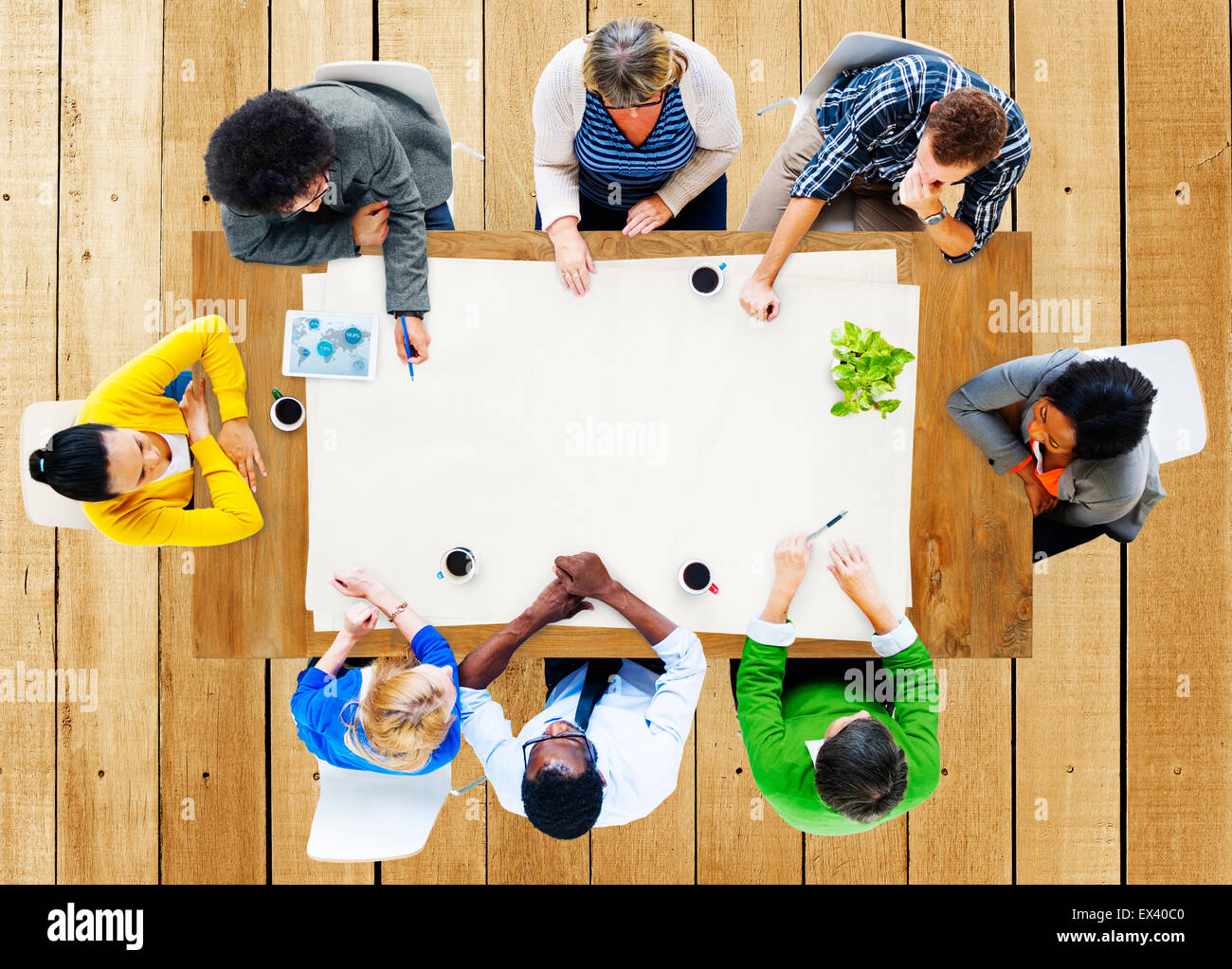 Treffpunkt Arbeit Menschen Arbeit Team Konzept Stockfoto