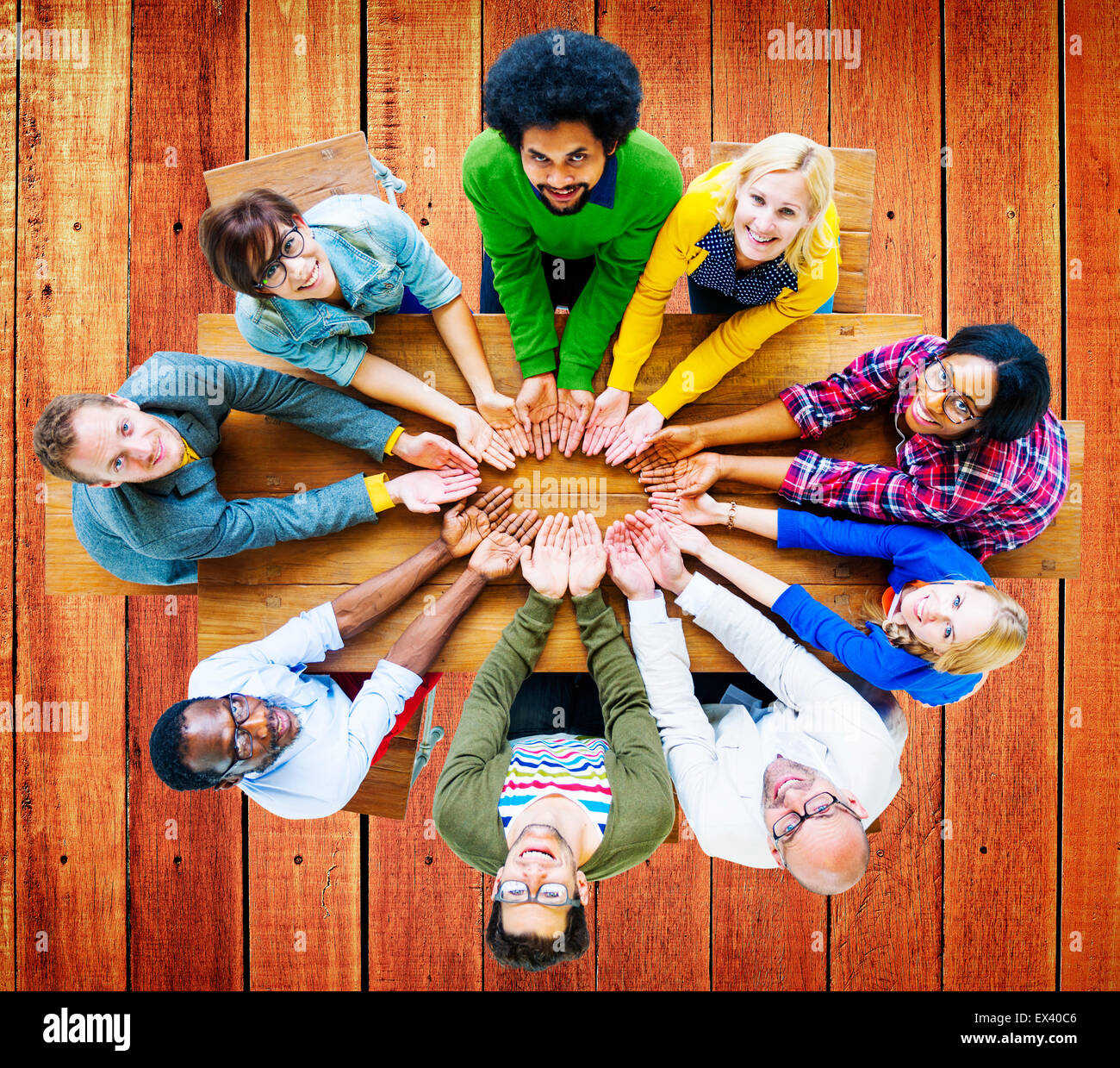 Vielfalt-Menschen Nächstenliebe geben verleihen Einheit Gruppenkonzept Stockfoto