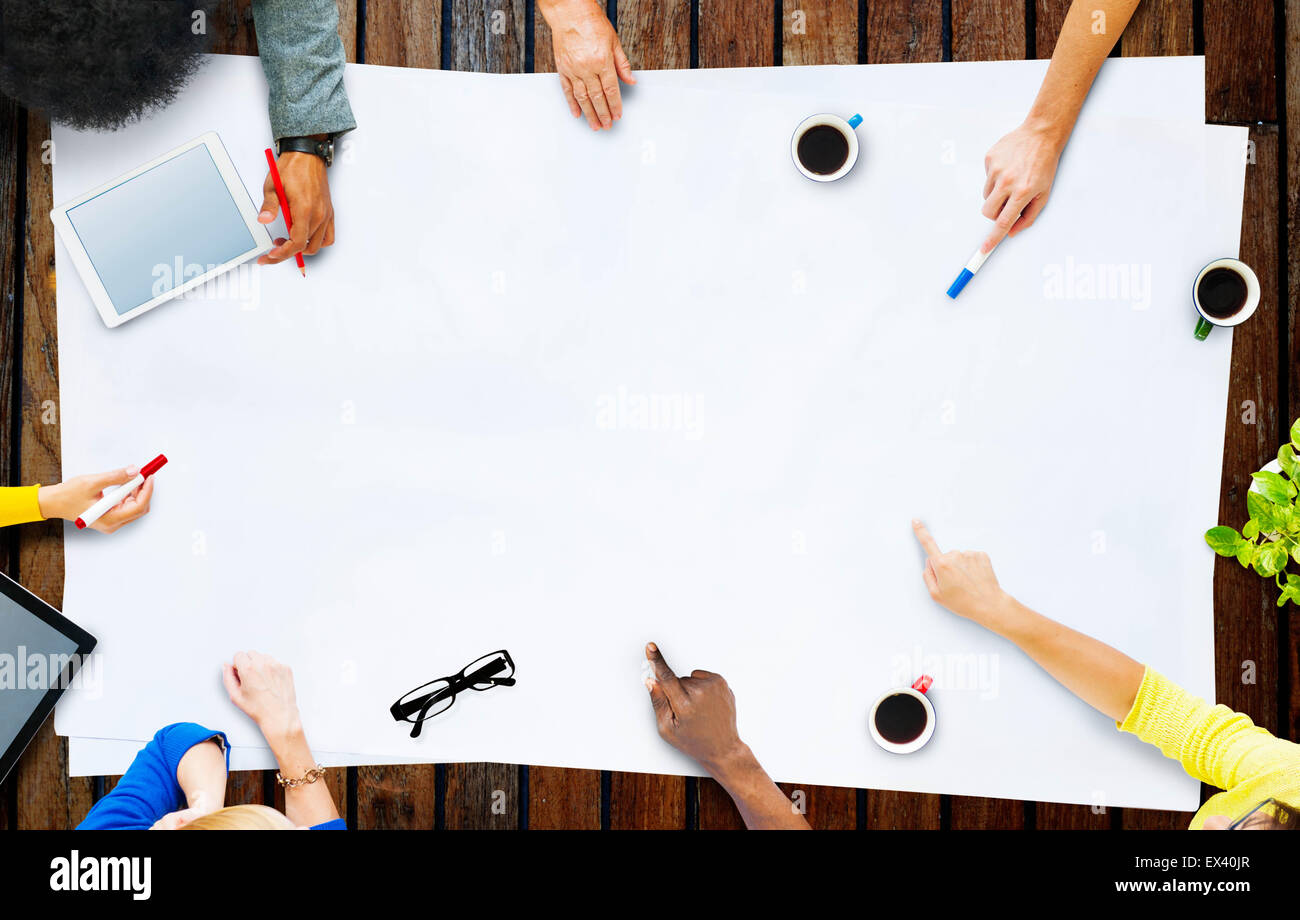Business-Team Planung Projekt Meeting-Konzept Stockfoto